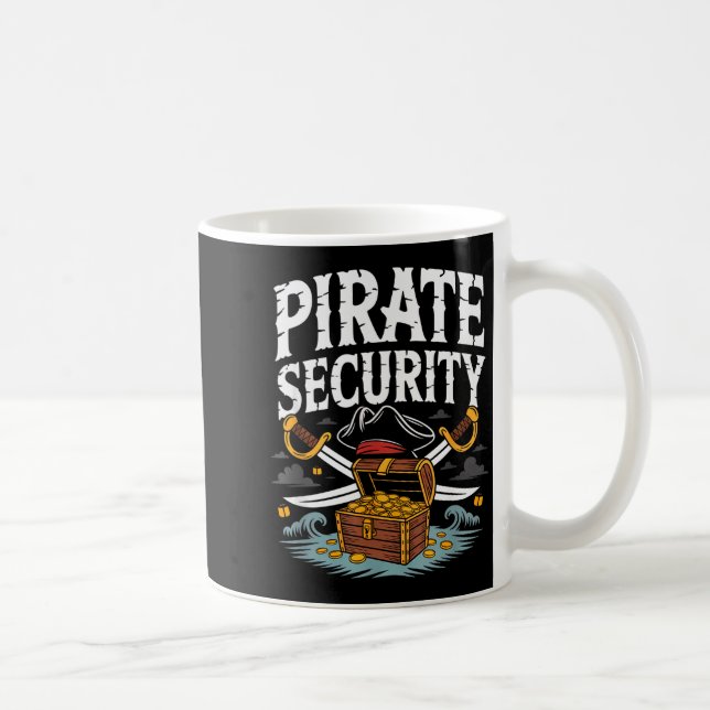 Taza De Café Rate Security Funny Halloween Costume Dad Mom Grou (Derecha)