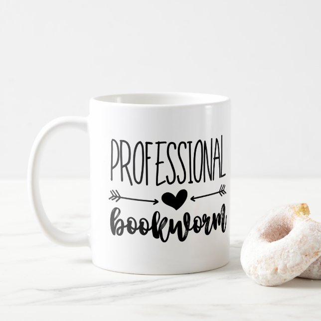 Taza De Café ratón de biblioteca profesional (Con donut)