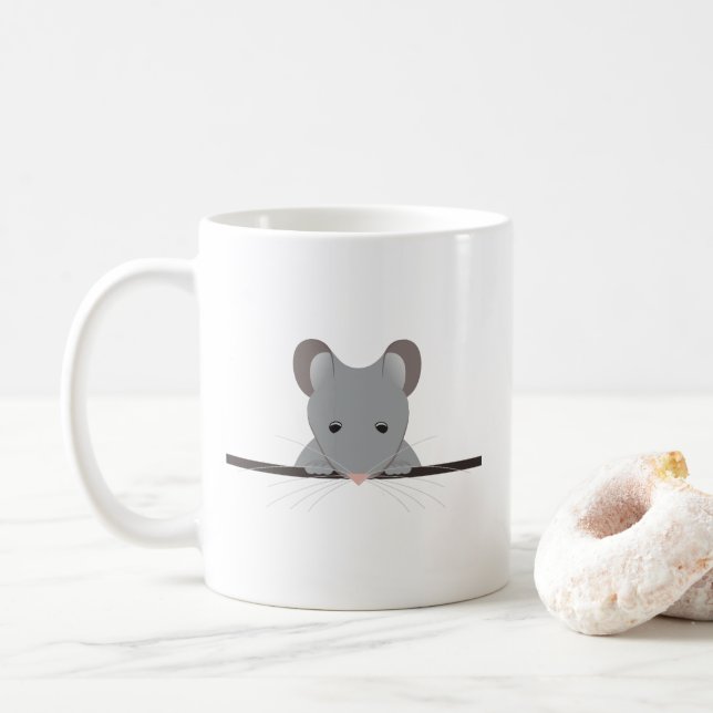 Taza De Café Ratón de bolsillo (Con donut)