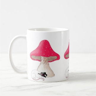Taza De Café Ratón de Bruja durmiendo bajo el tapete