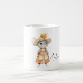 Taza De Café Ratón de Otoño Naranja