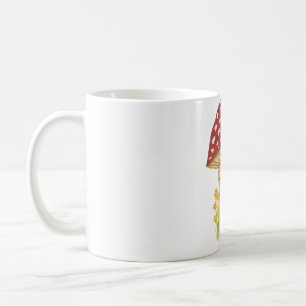 Taza De Café Ratón durmiendo bajo una seta