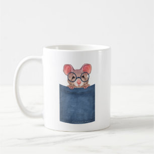 Taza De Café Ratón en el bolsillo
