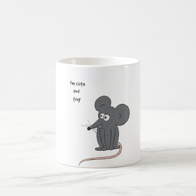 Taza De Café Ratón lindo y minúsculo (Centro)