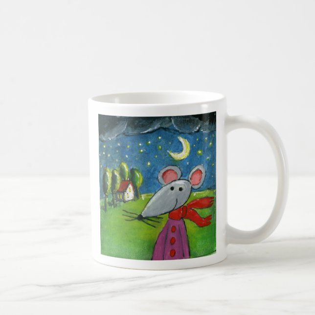 Taza De Café Ratón nocturno (Derecha)