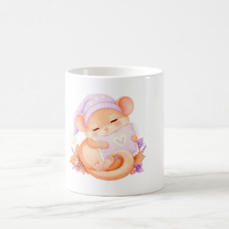 Taza De Café Ratón Pequeño Dormilón