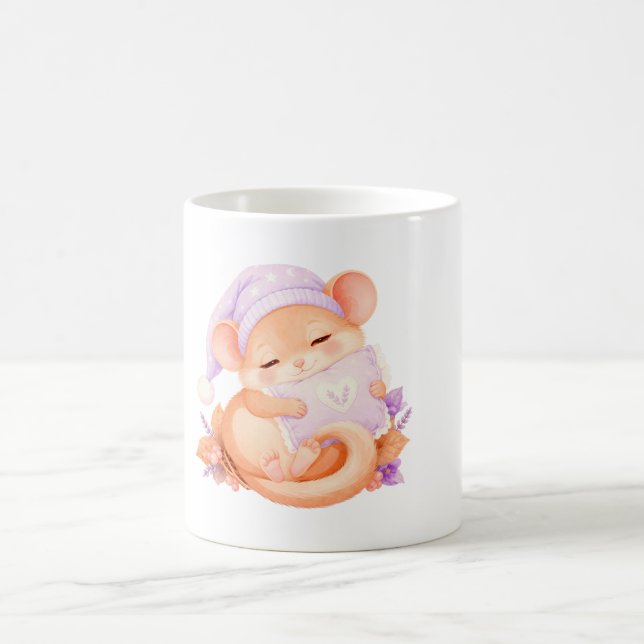Taza De Café Ratón Pequeño Dormilón (Centro)