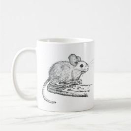 Taza De Café Ratón Pequeño Lápiz