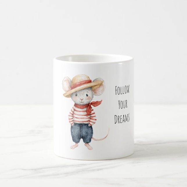Taza De Café Ratón Sigue Tus Sueños (Centro)