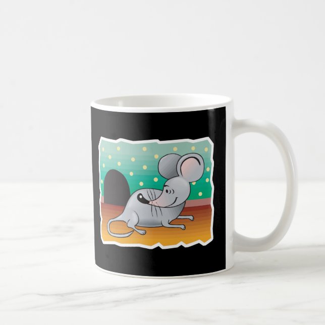 Taza De Café ratón sonriente (Derecha)