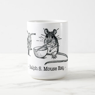 Taza De Café Ratón y motocicleta