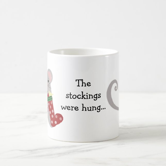 Taza De Café Ratones de Navidad con calcetines (Centro)