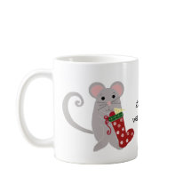 Ratones de Navidad con calcetines