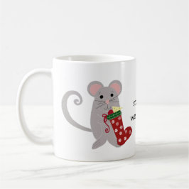 Taza De Café Ratones de Navidad con calcetines