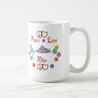 TAZA DE CAFÉ RATONES DEL AMOR DE LA PAZ