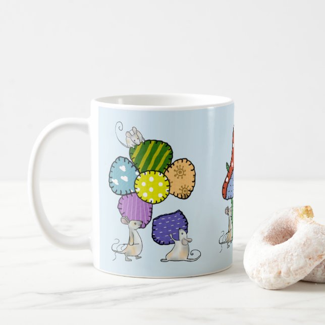 Taza De Café Ratones variopintos (Con donut)