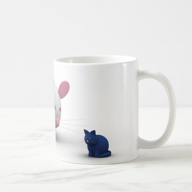 Taza De Café Ratones y juego del gato (Derecha)