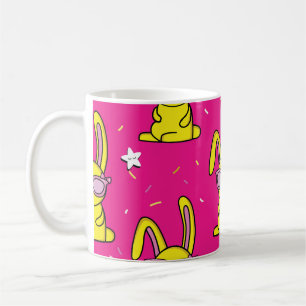 Taza De Café Rave de conejo: Delicia del patrón infantil