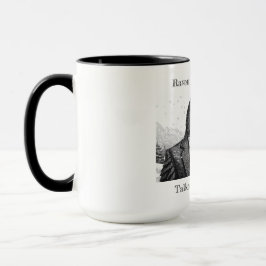 Taza de café, Raven About Town - Talkeetna Alaska.