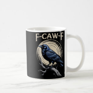 Taza De Café Raven Crow F-craw-f Halloween Bird Fcawf Gótico Sp