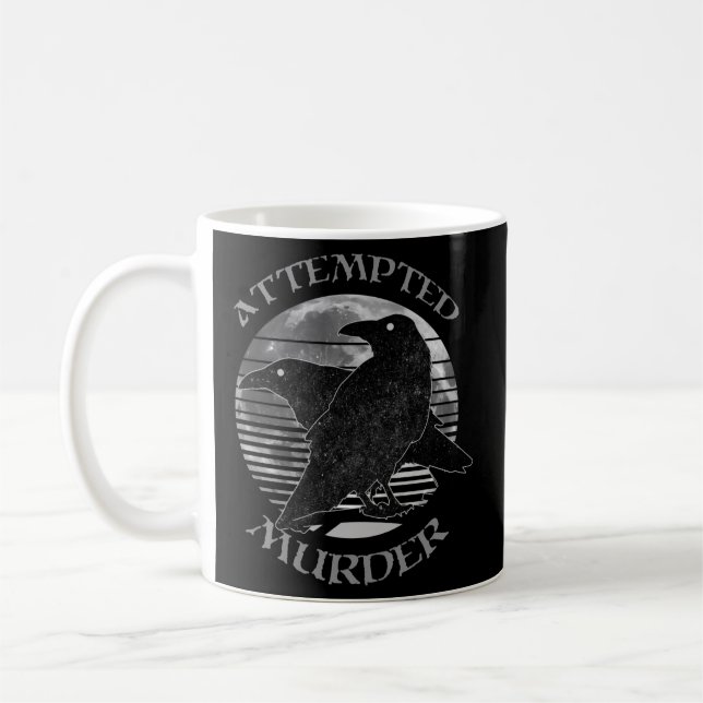 Taza De Café Raven Crow intentó asesinar a Moon Wiccan Pagan (Izquierda)