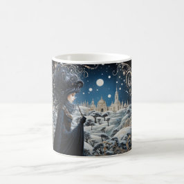 Taza De Café Raven-Haired Nouveau Witch