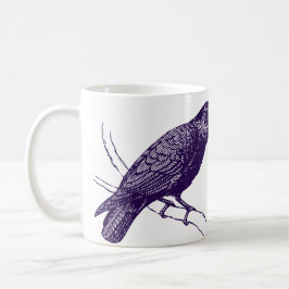 Taza De Café Raven Ilustracion Mug