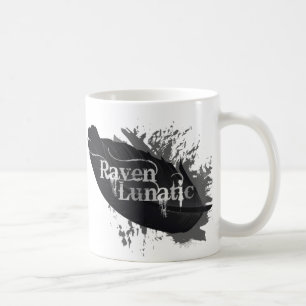 Taza De Café Raven Lunatic Fun Cita para los amantes de las ave