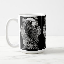 Taza De Café Raven místico oscuro