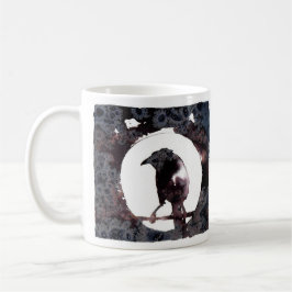 Taza De Café Raven Moon (frontal y posterior)