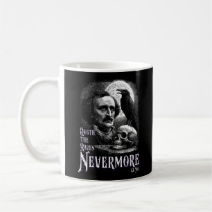 Taza De Café Raven Nevermore de Edgar Allan Poe