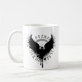 Taza De Café Raven nórdico