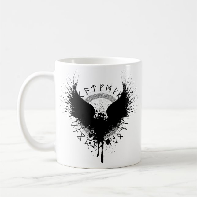 Taza De Café Raven nórdico (Izquierda)