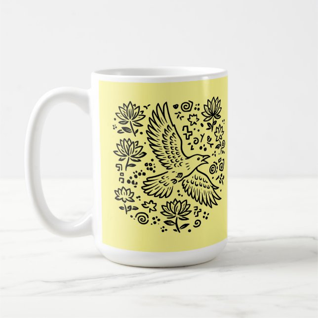 Taza De Café Raven of Transformation (Izquierda)