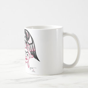 Taza De Café Raven robando el sol