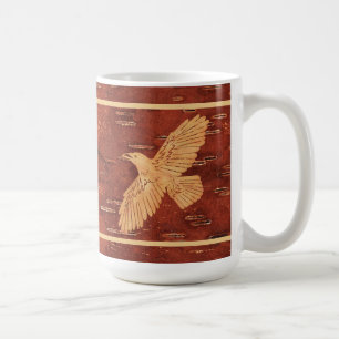 Taza De Café Raven Rústico En La Barquilla De Birch Interior
