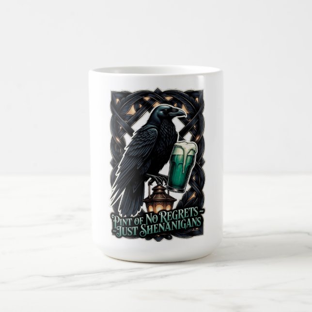 Taza De Café Raven's Shenanigans Emerald Pint Tee (Centro)