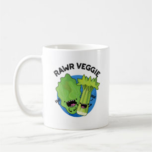 Taza De Café Rawr Veggie Funny Food Pun