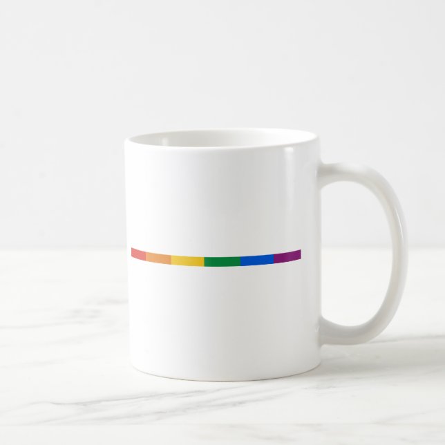 Taza De Café Raya del orgullo gay (Derecha)