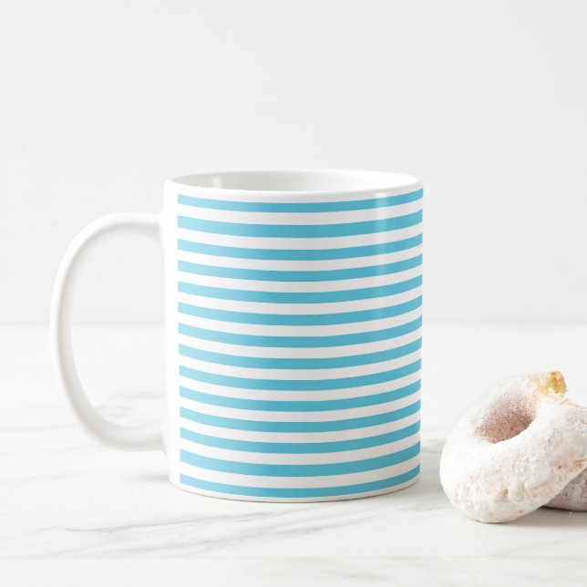 Taza de café rayada (Con donut)