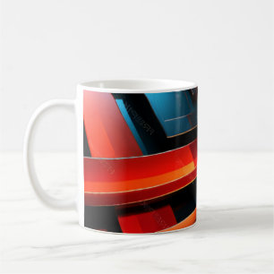 Taza De Café Rayas abstractas eléctricas