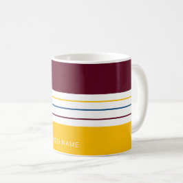 Taza De Café Rayas ámbar de mora otoñales