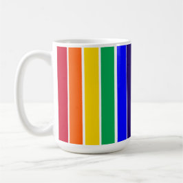 Taza De Café Rayas arcoiris
