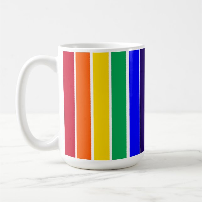 Taza De Café Rayas arcoiris (Izquierda)