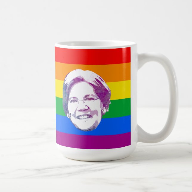 Taza De Café Rayas Arcoíris de Warren (Derecha)