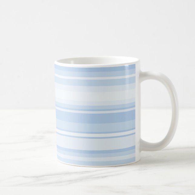 Taza De Café Rayas azules bebes (Derecha)