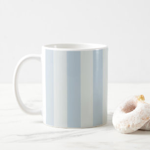 Taza De Café Rayas Azules Claras