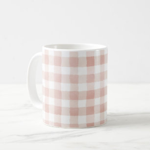 Taza De Café Rayas Blancas Rosadas