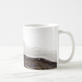 Taza De Café Rayas de chorro de nieve en invierno
