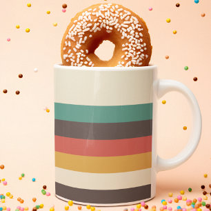 Taza De Café Rayas de color claro vintage